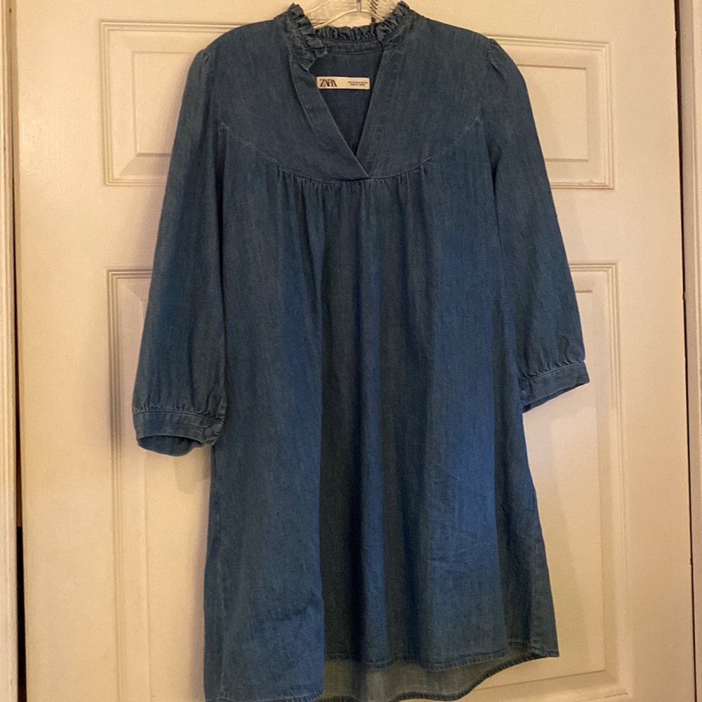 Denim Babydoll Dress